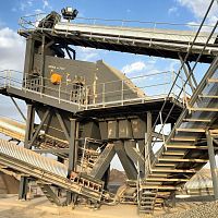 Inclined screener MSfor bulk materials