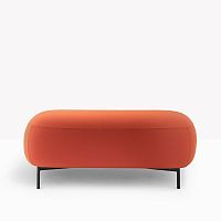 Contemporary ottoman BUDDY 215aluminumpolyurethane foamupholstered