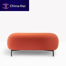 Contemporary ottoman BUDDY 215aluminumpolyurethane foamupholstered