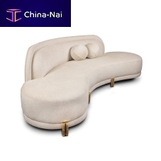Semicircular sofa SEDUIRE contemporaryvelvetbeige