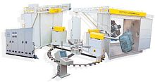 5 work areas roto-molding machine 4 A serieswith independent arms