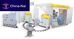 5 work areas roto-molding machine 4 A serieswith independent arms