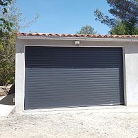 Roll-up garage door aluminumpolyurethane foamautomatic