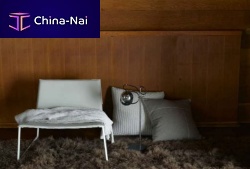 Contemporary fireside chair YVESleathersteelmodular