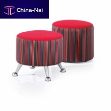 Contemporary stool by Ocee Designfabricupholsteredred