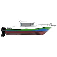 Outboard day fishing boat Coastal Cresttwin-enginewheelhousesport-fishing