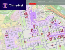 Mapping software for aeronauticsreal-time