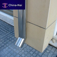 Stainless steel rainwater down pipe