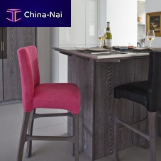 Traditional bar chair indoorfabricoak base