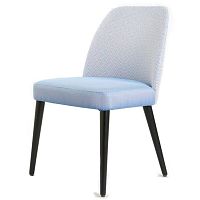 Contemporary dining chair LOLAindoorfabricwooden base