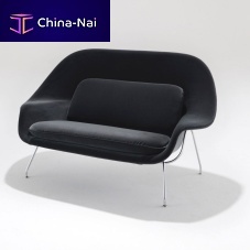 Compact sofa Saarinencontemporaryfabricleather