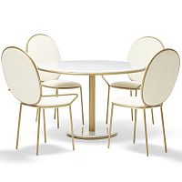Contemporary dining chair STAYindoorfabricupholstered