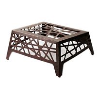 Contemporary pouf MIKADOCOR-TEN® steelrectangularwith removable cushion
