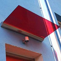 Entrance canopy SALI BASEaluminumglassflat