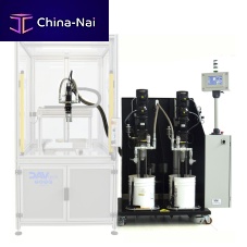 High-viscosity media dispensing system adhesivegap fillerthermally conductive paste