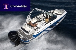 Outboard deck boat M-45dual-consoleopenbowrider