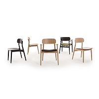 Contemporary dining chair Basicindoorfabricoak