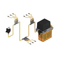 Single-line lubrication unit oilgreasecentralized