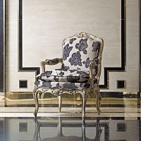 Louis XV style armchair ART. B/01fabricbeechred