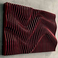 Plywood decorative panel Letowall-mounted3Dembossed