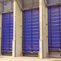 Self-supporting industrial door Enduro TrekkingfoldingsteelPVC