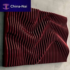 Plywood decorative panel Letowall-mounted3Dembossed