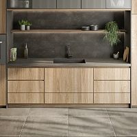 Interior wall-covering A14167stonetexturedgrooved