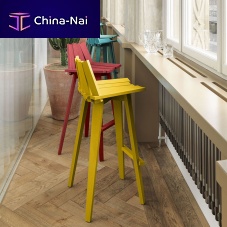Contemporary bar chair FRANKindoorashstained wood