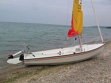 Double-handed sailing dinghy CL14recreationalsymmetric spinnaker