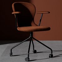 Contemporary chair MYKOindoorfabricleather