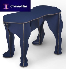 Original design upholstered bench REXHPLblue