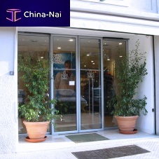 Entry door STORES AND SWOROOMSglassaluminumanodized aluminum