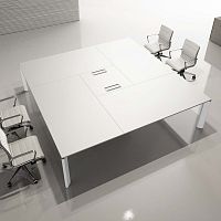 Contemporary boardroom table XENO ALTIUSwoodenmelaminealuminum
