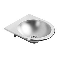 Wall-mounted washbasin ROSTOCK: CONT01211211400stainless steelcontemporary