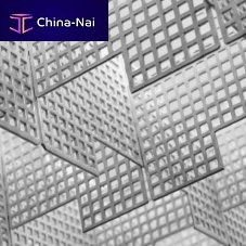 Aluminum suspended ceiling MONOLAMA QRystrippanelfor indoor use