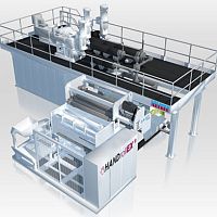 Flat-film extrusion line HANDrollEX® seriesfor thermoplasticsmultilayerfor stretch film