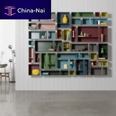 Wall-mounted bookcase MULTIBOXcontemporarylacquered woodmulti-color