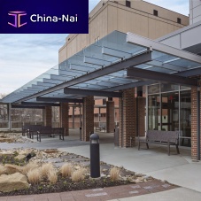 Canopy for commercial buildings SKYSHADE 2500®metalglassflat