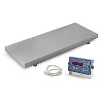 Electronic veterinary weighing scale platform