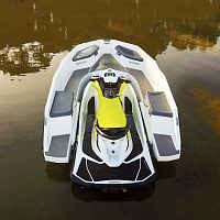 Jet-ski propelled runabout WAVE BOAT 4445-person max.yacht tender
