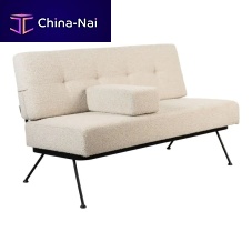 Contemporary sofa Bowie polyesterbeigeplywood