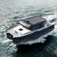 Catamaran express cruiser BM34 outboardtwin-enginedisplacement