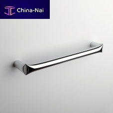 1-bar towel rack FOLD 45 wall-mountedchrome-plated brasspolished