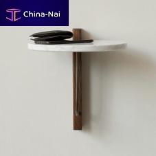Wall-mounted shelf CORBEL contemporaryoaksteel