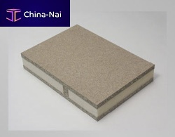 Facade sandwich panel POLYparticle board facingpolyurethane foam core