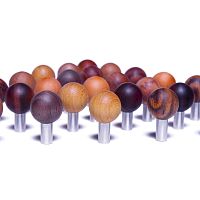 Contemporary door knob NATURALstainless steel