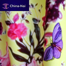 Upholstery fabric BUTTERFLY BLURRfloral patterncotton