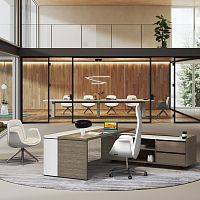 Executive desk HONORfree-standingcontemporarysolid wood