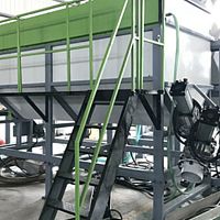 Washing tank dischargefor high-viscosity liquidsplastic bags