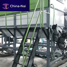 Washing tank dischargefor high-viscosity liquidsplastic bags